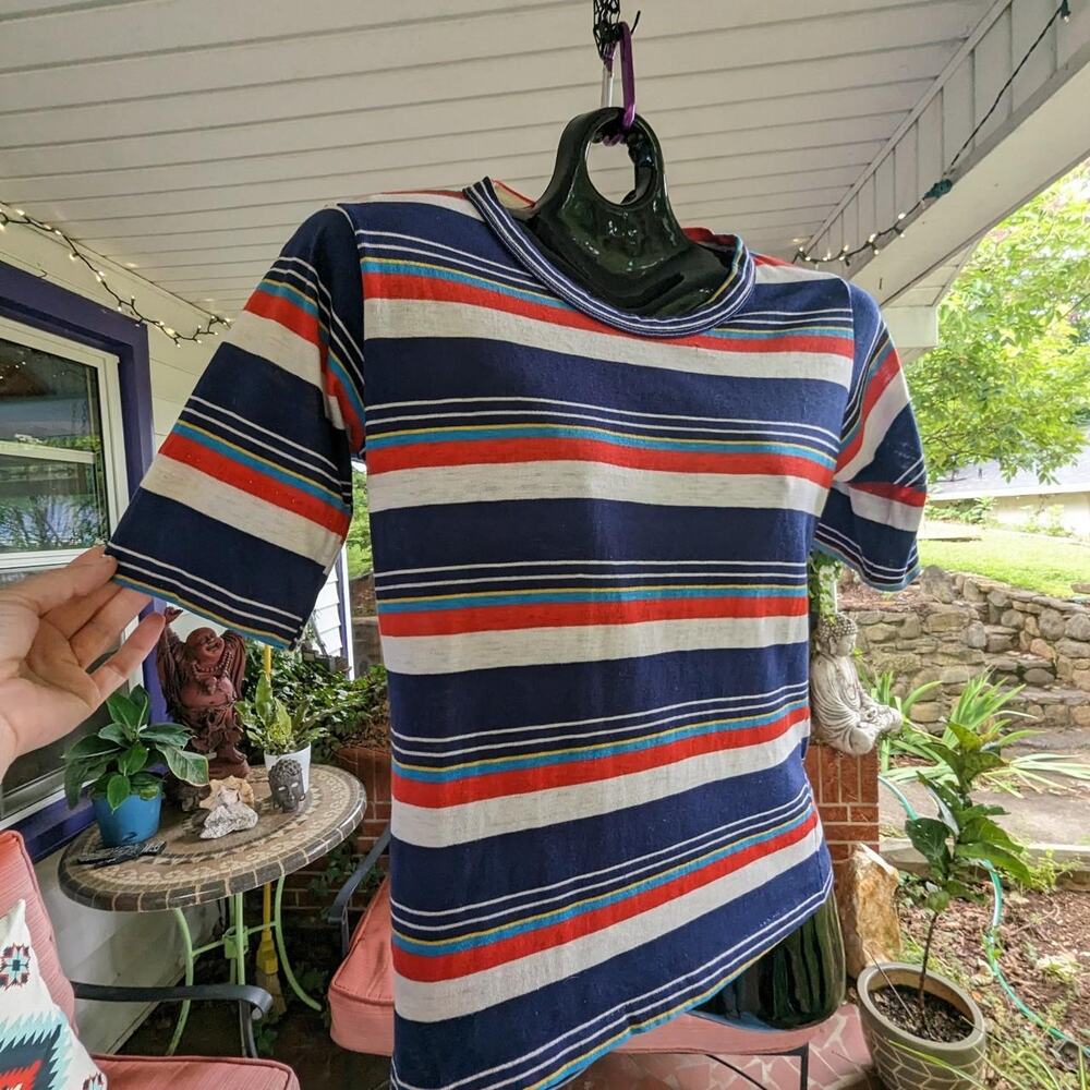 Vintage striped tee womens sm